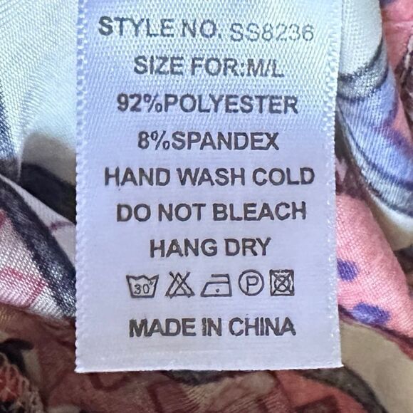 Boutique Chevron Soft Loungewear Pants NWT Colorful Dopamine Print Size M/L - Picture 9 of 9